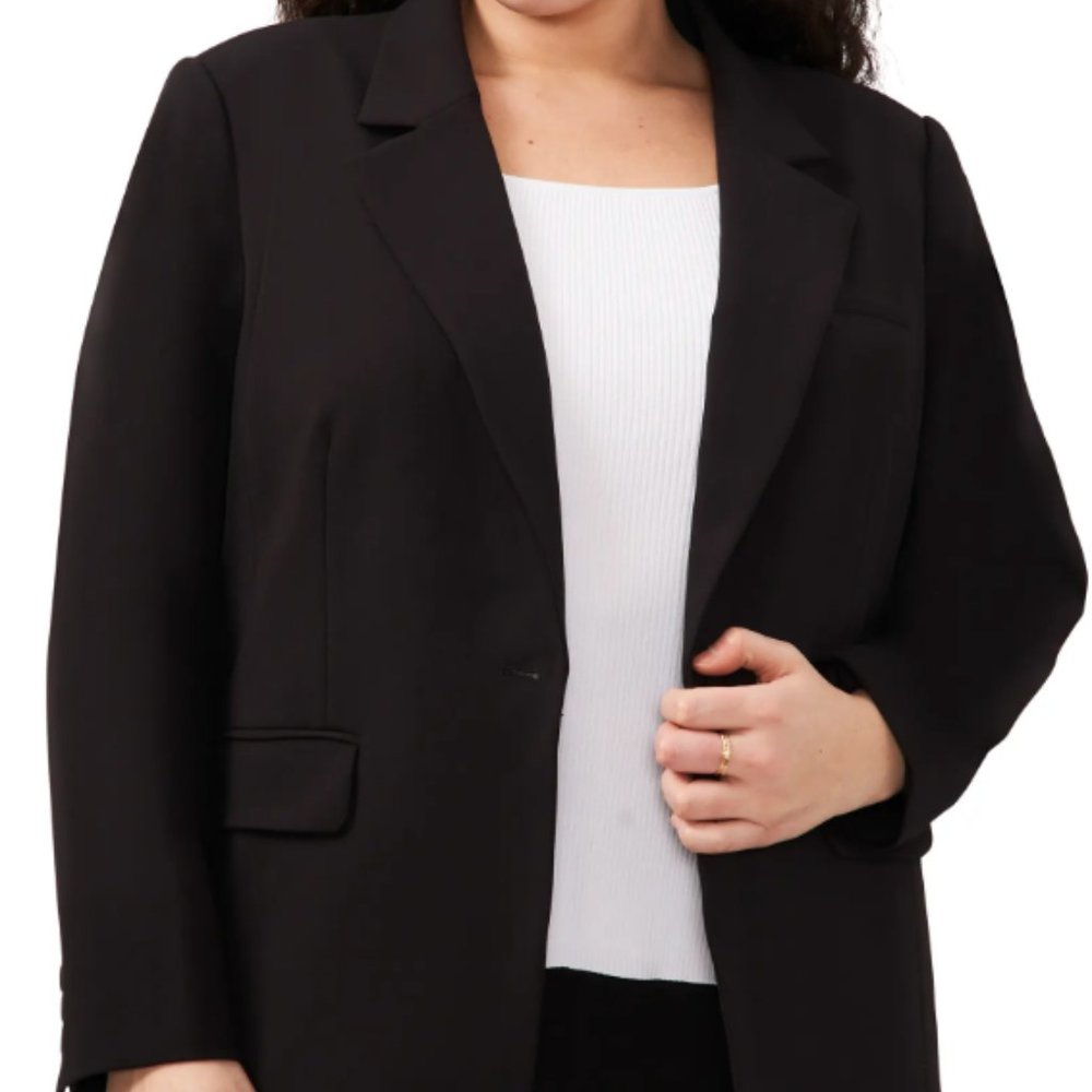 NWT Halogen One Button Black Blazer